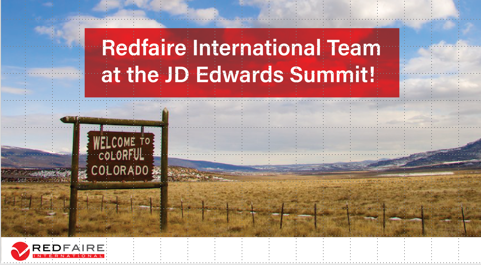 Team Redfaire at the Oracle JD Edwards Partner Summit in Colorado